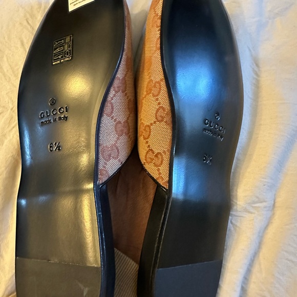 SOLD!!! GUCCI X LA DODGERS Monogram Mules with  LA GUCCI x MLB NEW BOX & COVER - Picture 5 of 16